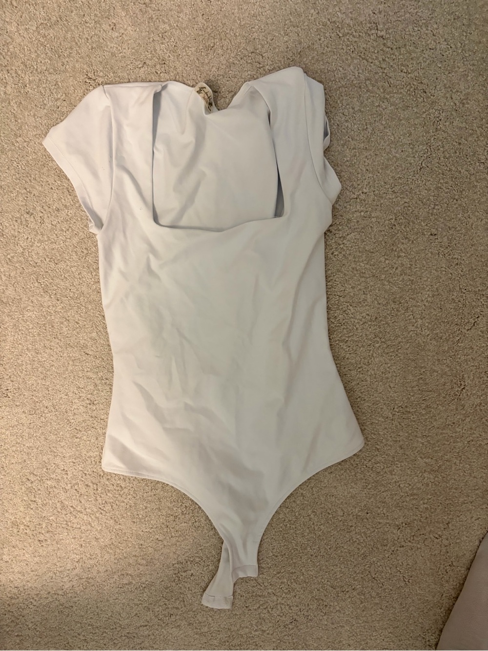 Free people clean lines White Short Sleeve One-Piece Bodysuit
